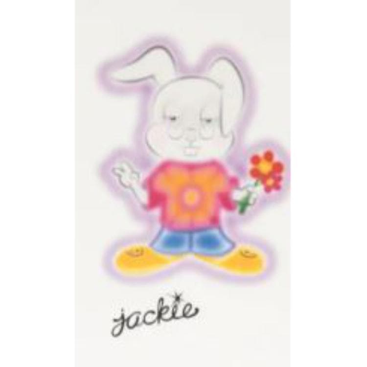 Футболка Drew House SS23 peace love Jackie ss tee off white T - изображение 4