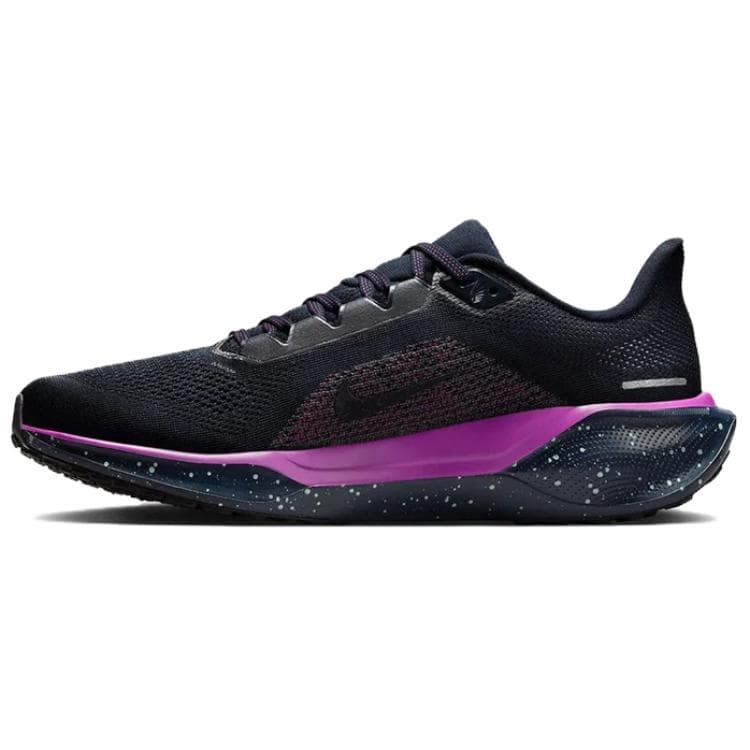 Кроссовки для бега NIKE Pegasus 41 Дышащий Low Топ Повседневные кроссовки для бега Мужской Черно-фиолетовый - изображение 1