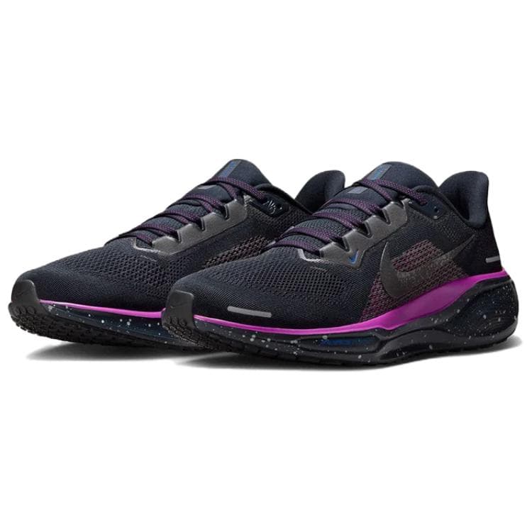 Кроссовки для бега NIKE Pegasus 41 Дышащий Low Топ Повседневные кроссовки для бега Мужской Черно-фиолетовый - изображение 3