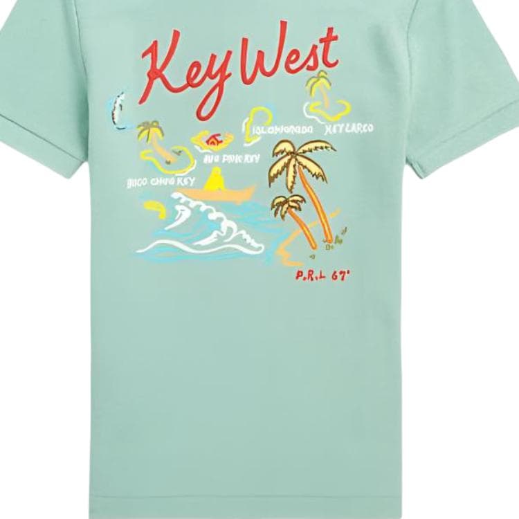 Футболка Polo Ralph Lauren T-рубашка зеленая детская - изображение 3