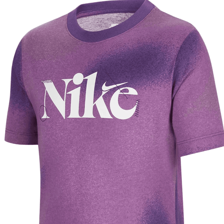 Футболка NIKE Фиолетовые Детские Футболки - изображение 4