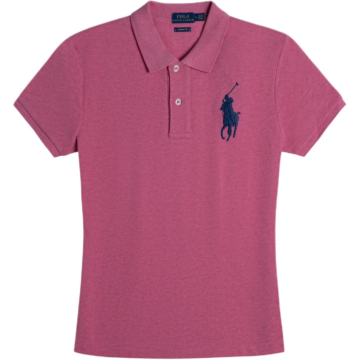 Polo Ralph Lauren Big Pony Поло Облегающее Женское Розовое - изображение 1