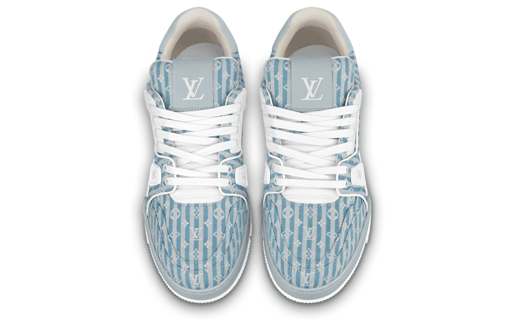 Кроссовки LOUIS VUITTON Trainer Blue White - изображение 4