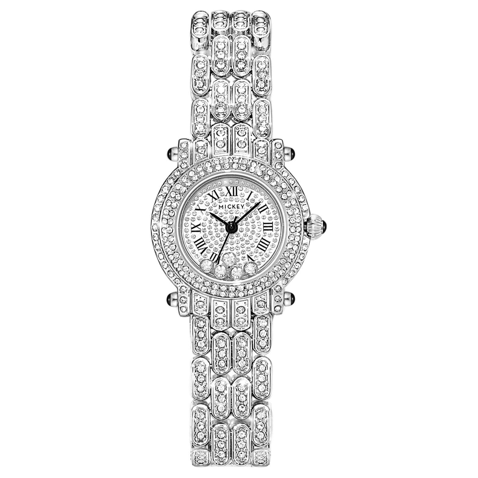 Часы Disney Mickey SERIES Кварцевый механизм Сплав Шнуровка Watch Women's Watch Серебристый циферблат - изображение 1