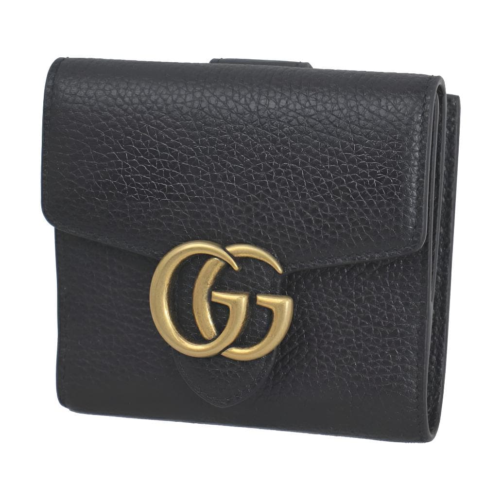 Кошелек GUCCI GG Marmont Кожа Кошелек Женский Черный - изображение 1