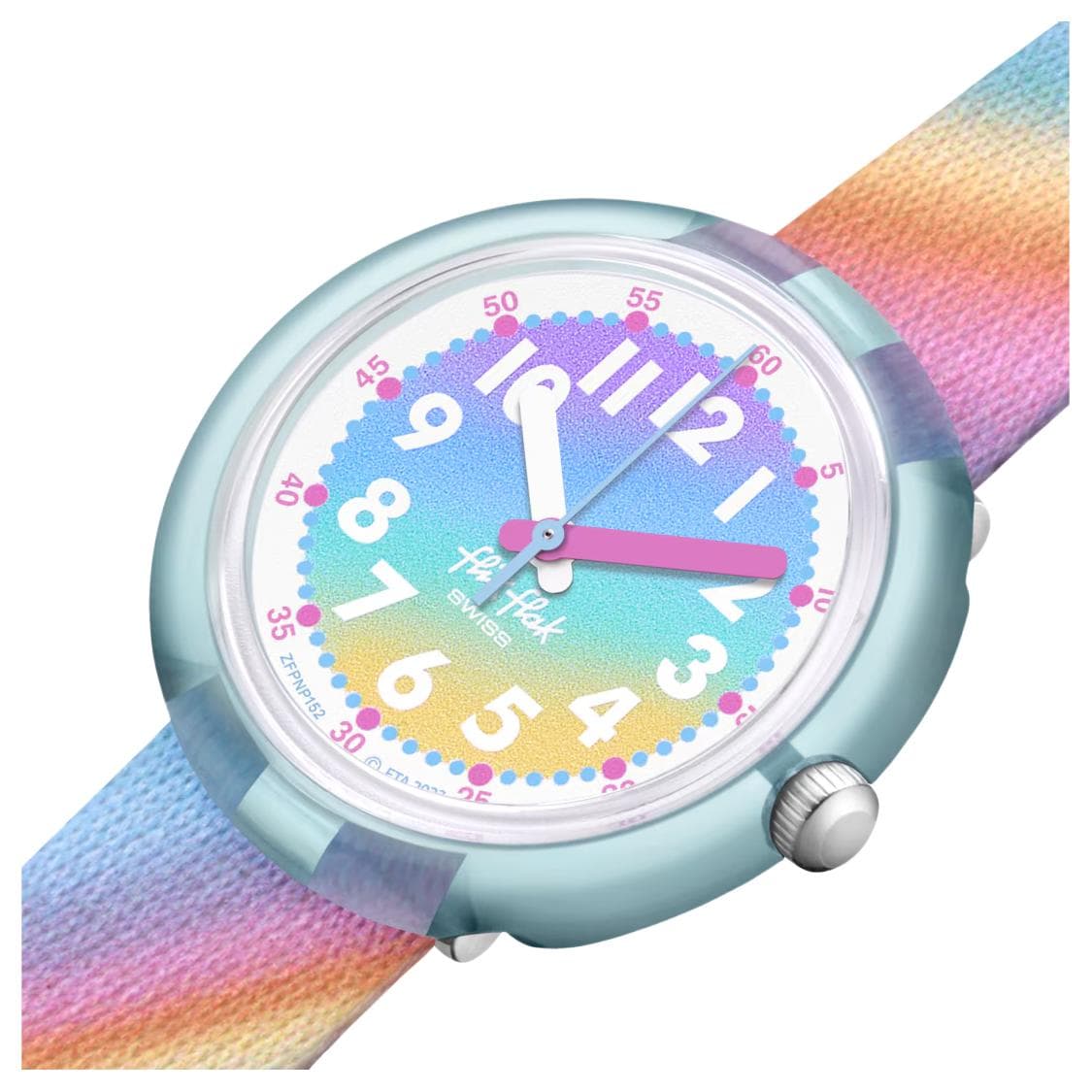 Часы SWATCH Flik Flak Кварцевый механизм Детские часы 31,85 мм Многоцветный циферблат часов - изображение 3