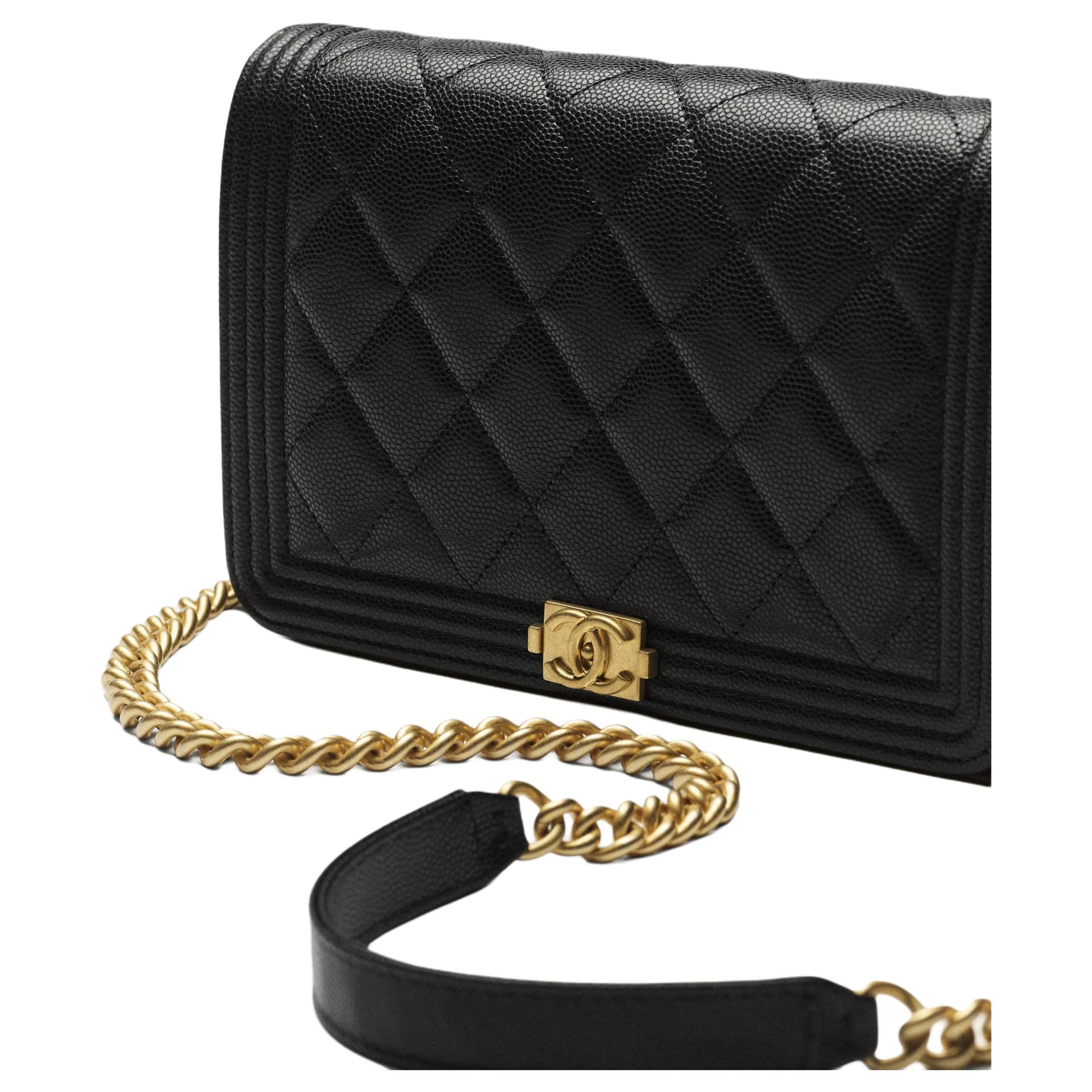 Сумка через плечо Chanel Le Boy WOC Black - изображение 4