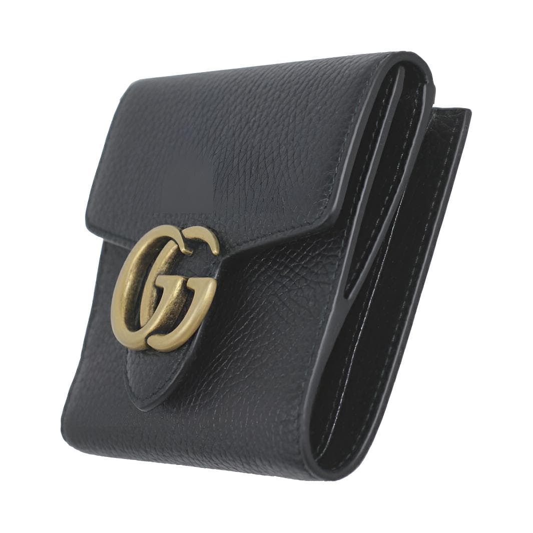 Кошелек GUCCI GG Marmont Кожа Кошелек Женский Черный - изображение 2