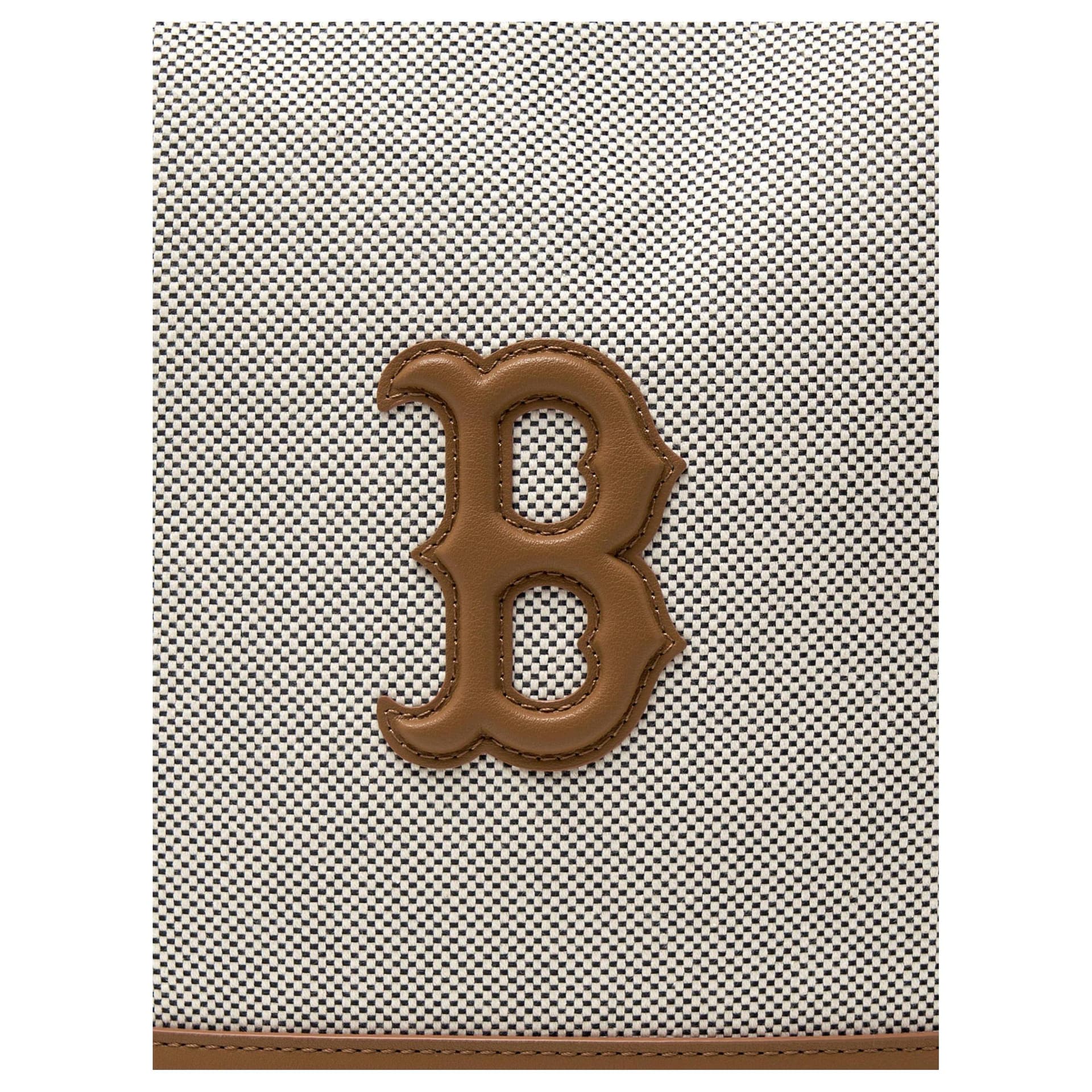 Мини-сумка MLB Basic Boston Red Sox Хлопковое волокно с полиэстером Сумка через плечо Женская Коричневая - изображение 6