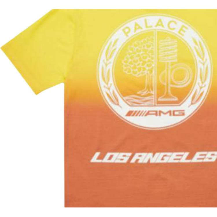 Футболка PALACE x AMG Palace Amg 2.0 Los Angeles T-shirt Yelloworange T - изображение 3