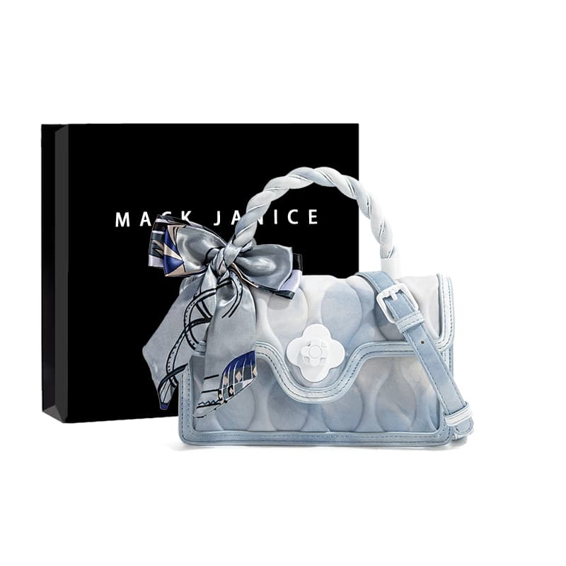 Сумка MACKJANICE ПУ (полиуретан) Сумка через плечо Женская Облачно-синий - изображение 1