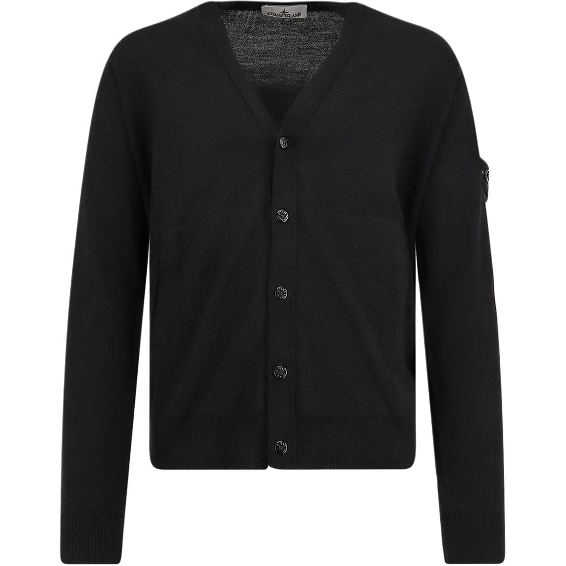 Stone Island V-Neck Knit Sweater Black - изображение 1