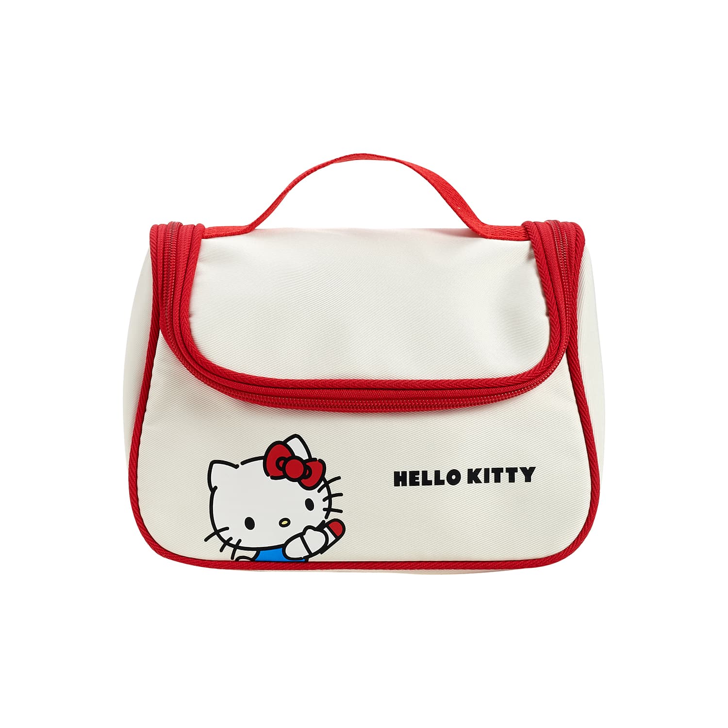 Sanrio Hello Kitty Холст Настольный Органайзер для Макияжа Путешественный Женский Красный - изображение 1