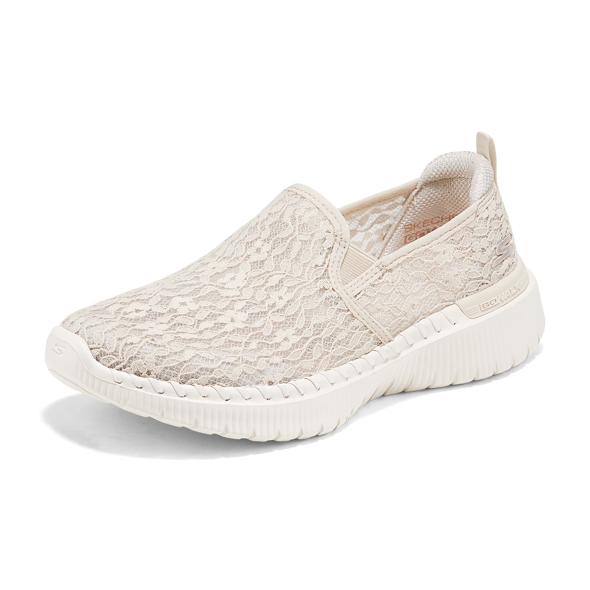 Кроссовки Skechers Износостойкий Дышащий Низкий Верх Повседневная Обувь Женская Бежевая - изображение 3