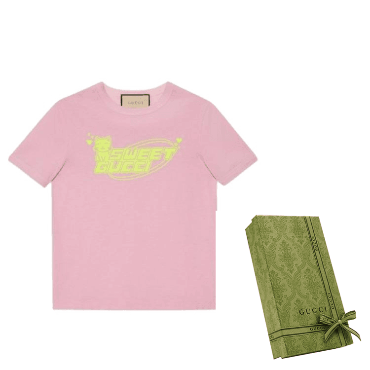 Футболка Gucci T-Shirt Pink - изображение 6