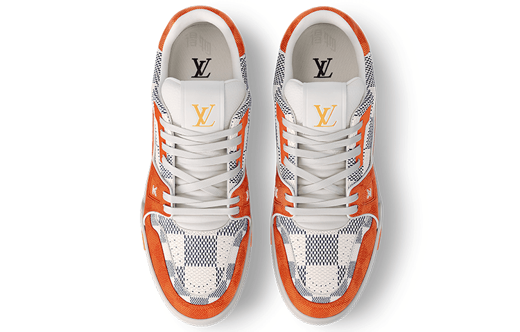 Кроссовки LOUIS VUITTON Trainer Orange - изображение 3