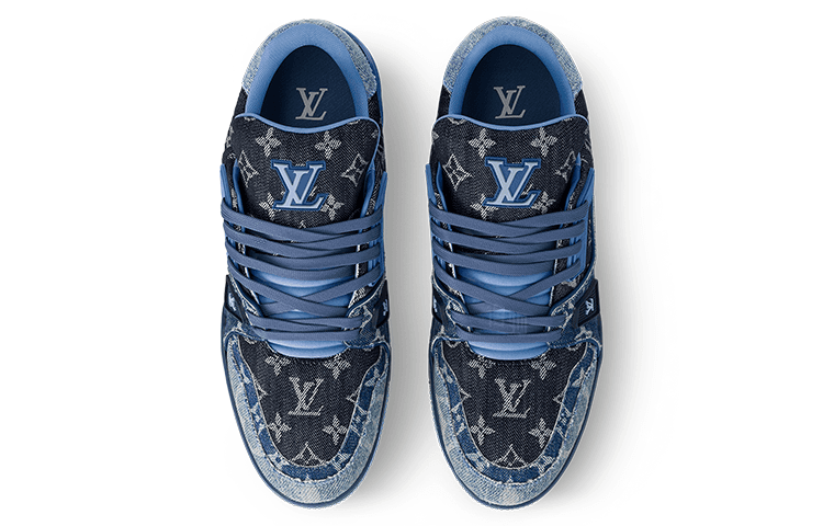 Кроссовки LOUIS VUITTON Trainer Blue - изображение 3