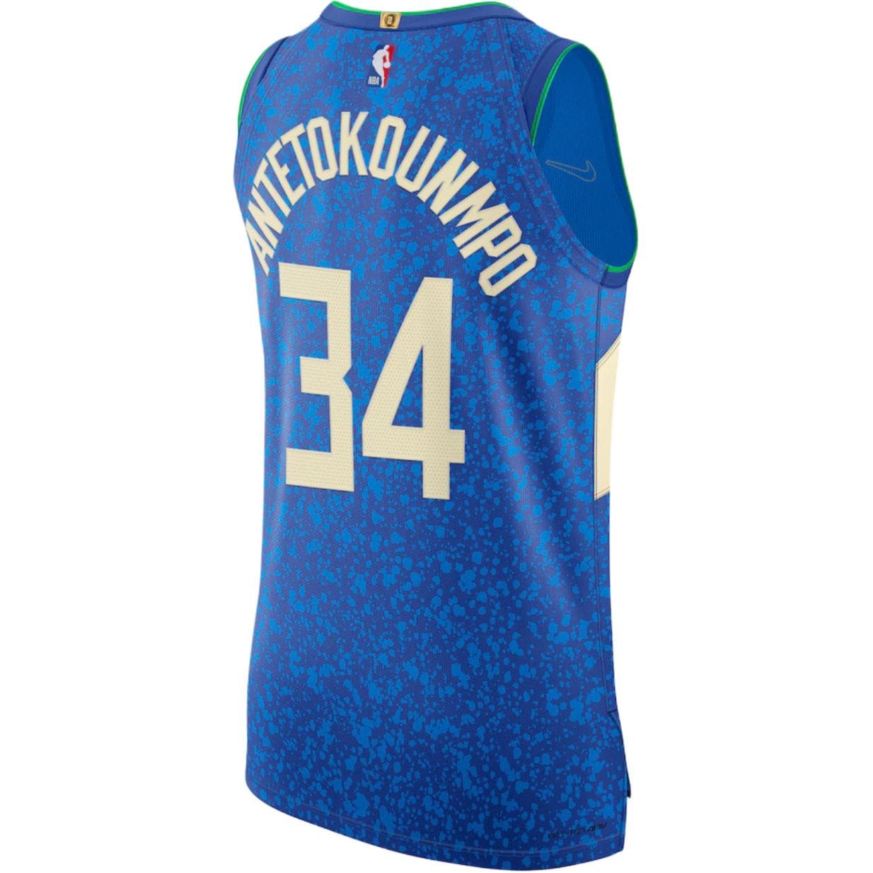 Баскетбольная майка Nike x NBA Milwaukee Bucks 202324 Giannis Antetokounmpo Authentic City Edition - изображение 2