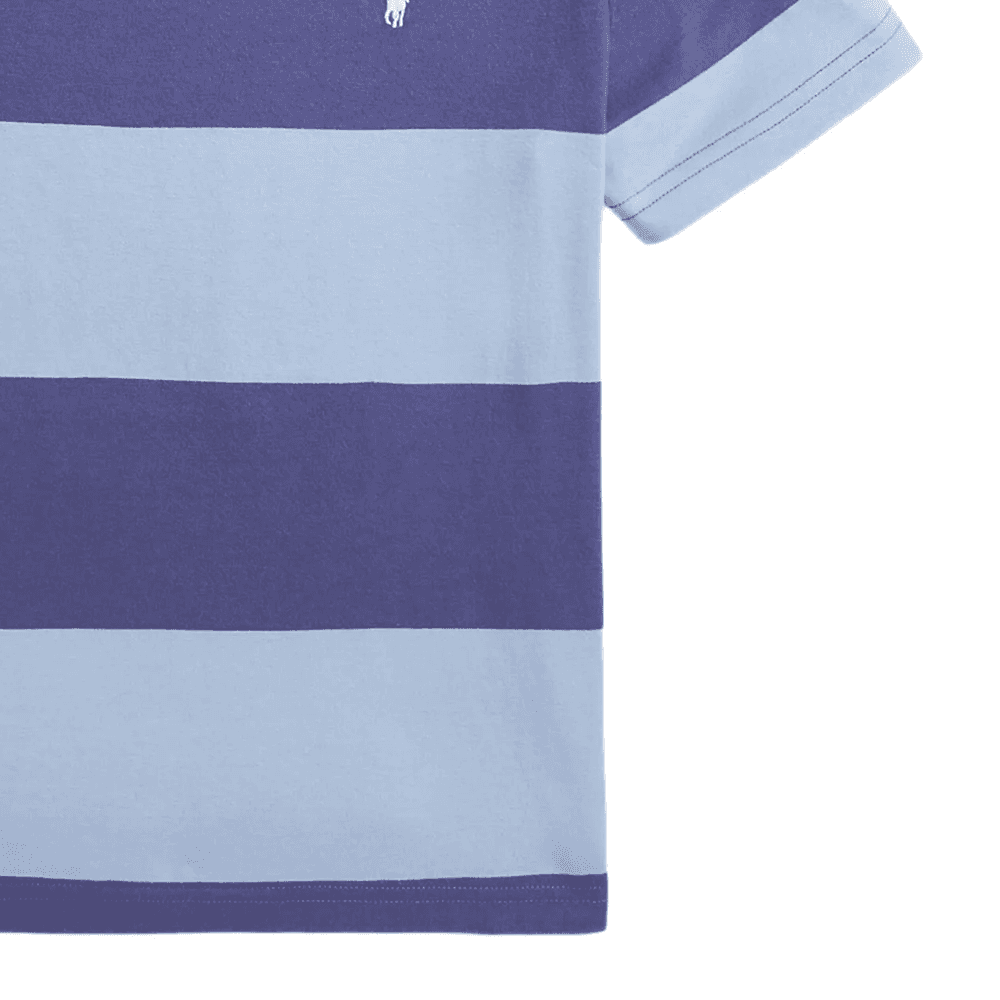 Футболка Polo Ralph Lauren T-рубашка SS25 Светло-синяя Детская - изображение 4