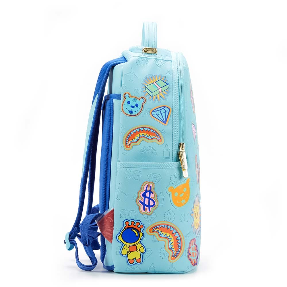Рюкзак SPRAYGROUND PVC Рюкзак Обычный (стандартный) Unisex Light Аква-синий - изображение 3