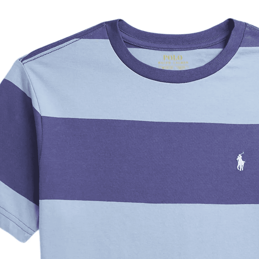 Футболка Polo Ralph Lauren T-рубашка SS25 Светло-синяя Детская - изображение 3
