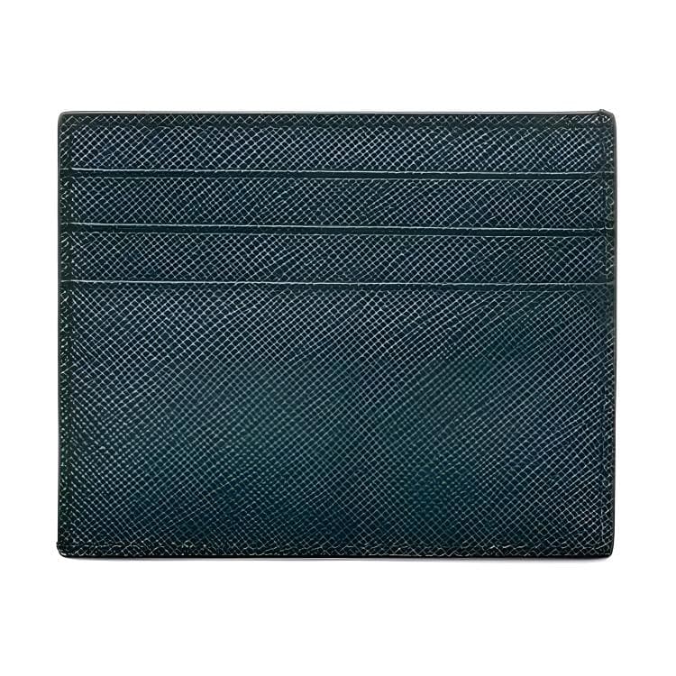 Картхолдер Prada Saffiano Телячья кожа Держатель для карт Стандартный (Стандартный) Женский Изумруд - изображение 2