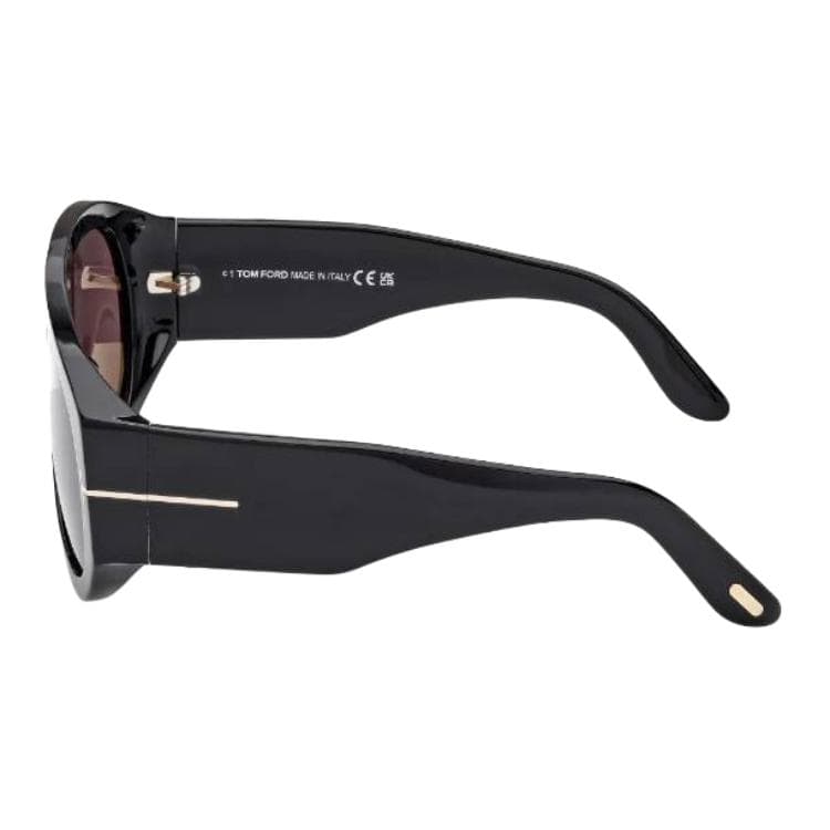 Солнцезащитные очки TOM FORD Солнцезащитные очки Aviator из ацетатного волокна унисекс черные - изображение 3