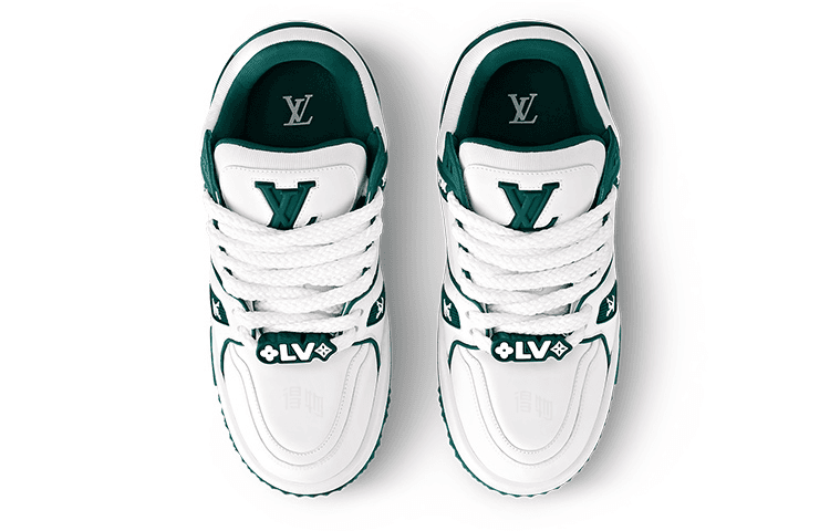 Кроссовки Louis Vuitton Trainer Maxi White Green - изображение 3