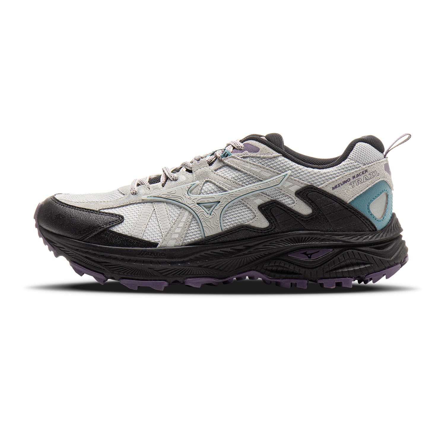 Кроссовки для бега Mizuno Racer Trail Классические Низкие Кроссовки для Бега Унисекс Арктический Серый - изображение 1