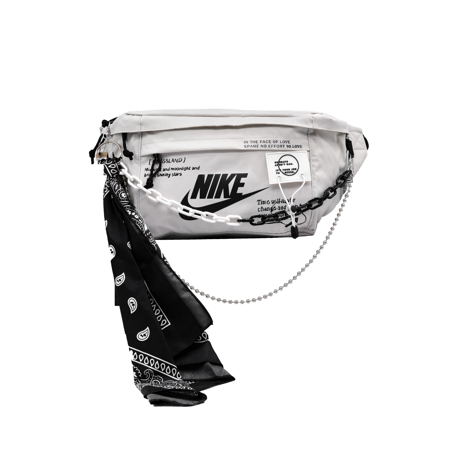 Поясная сумка Nike Waist Bag Black White - изображение 1