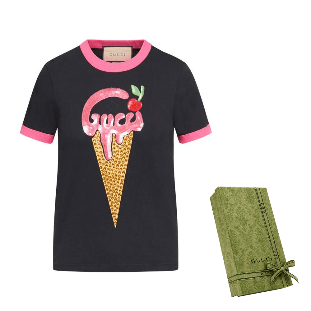 Футболка Gucci SS23 T-Shirt Black - изображение 6