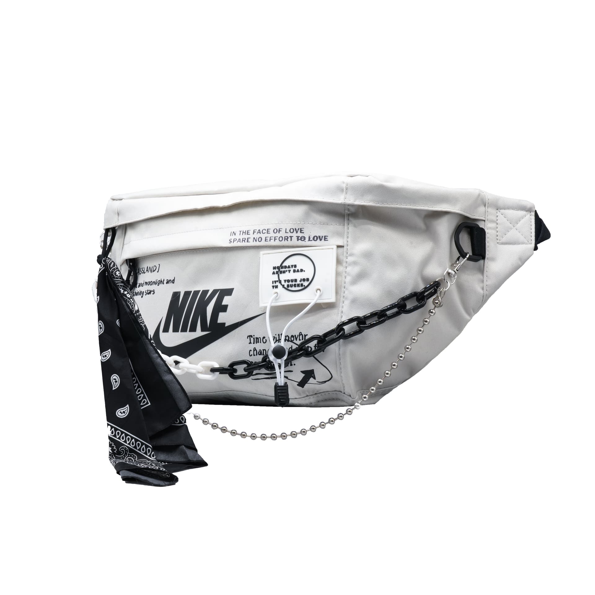 Поясная сумка Nike Waist Bag Black White - изображение 2