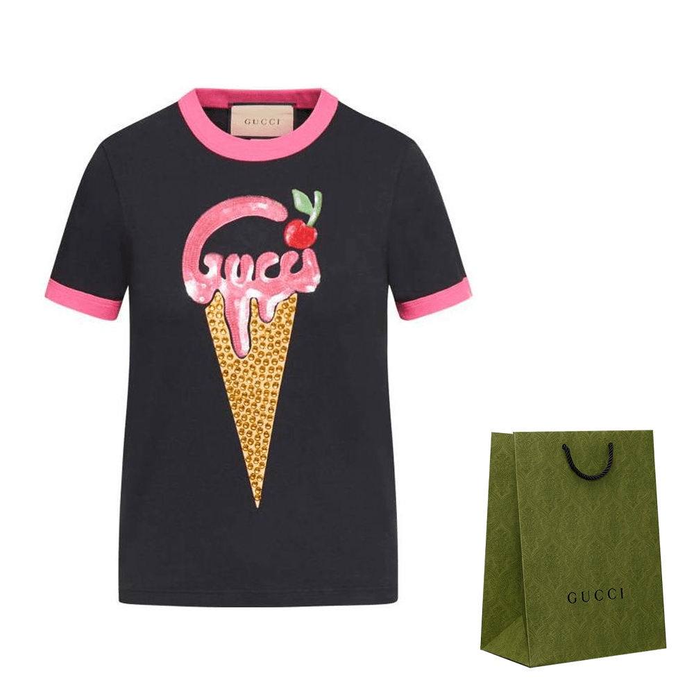 Футболка Gucci SS23 T-Shirt Black - изображение 5