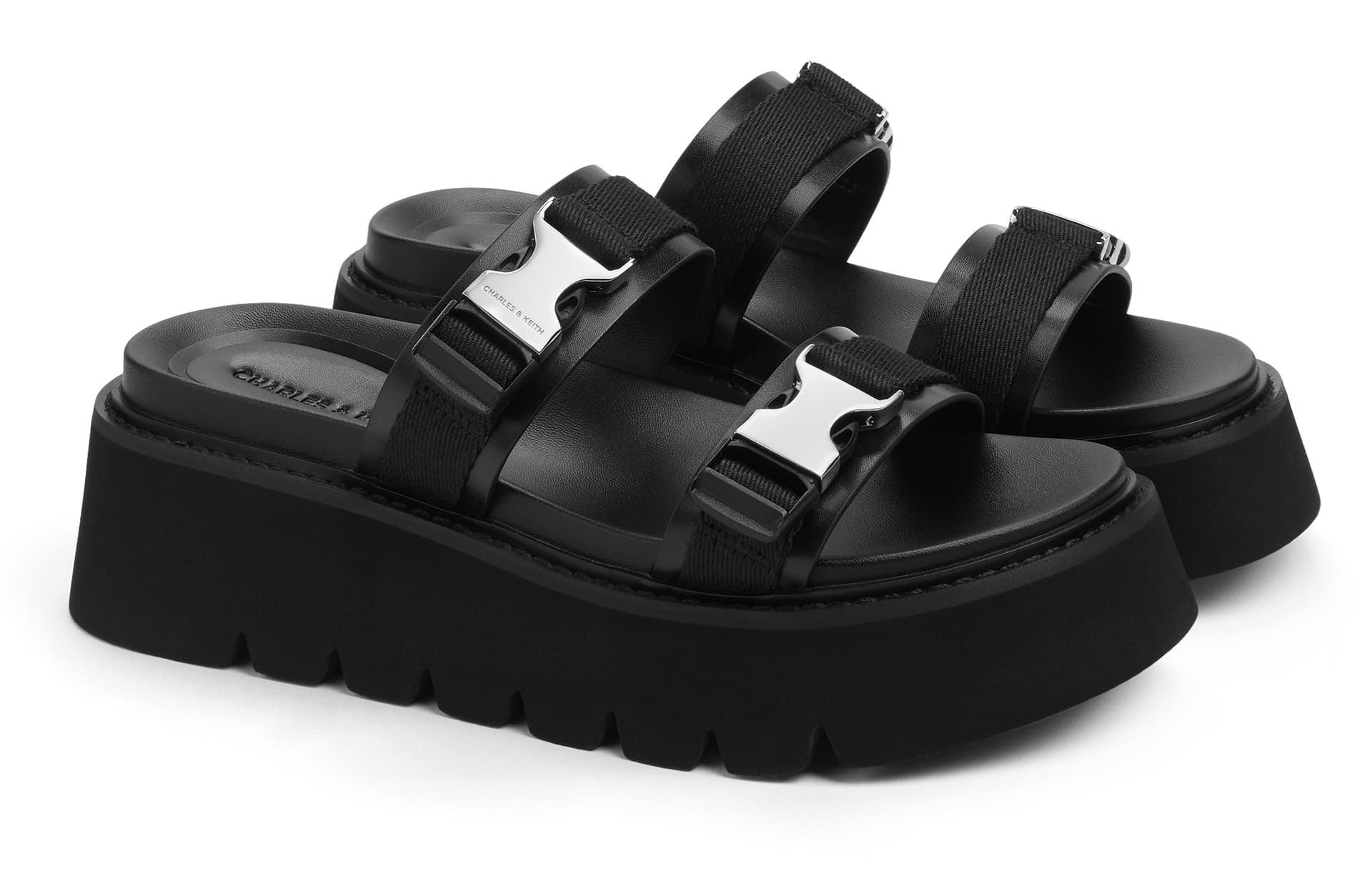 Сандалии CHARLESKEITH ck 6cm EVA 6cm BeigeBlack - изображение 2
