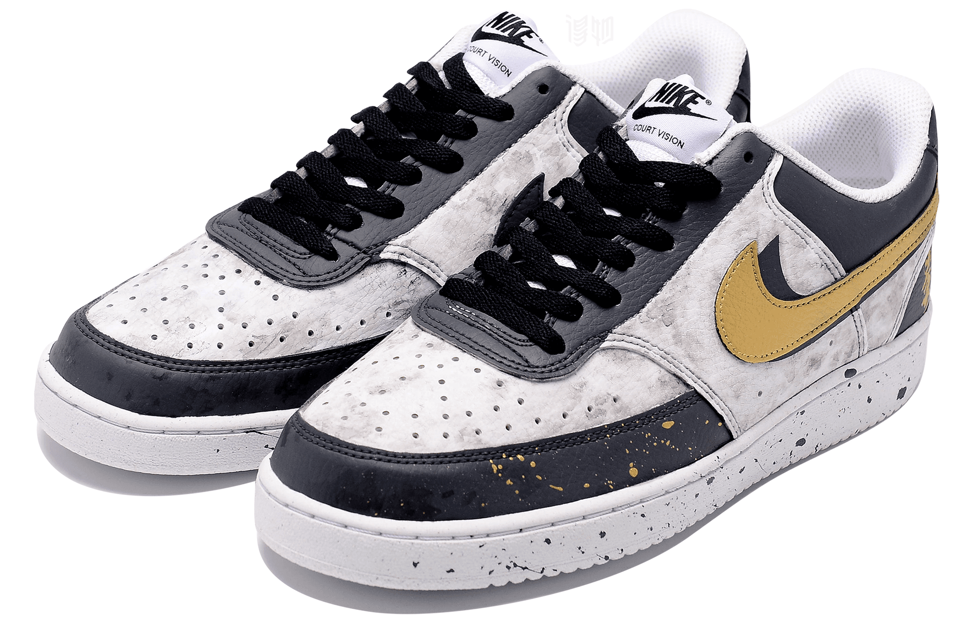 Кроссовки Nike Court Vision 1 Low Black White - изображение 3
