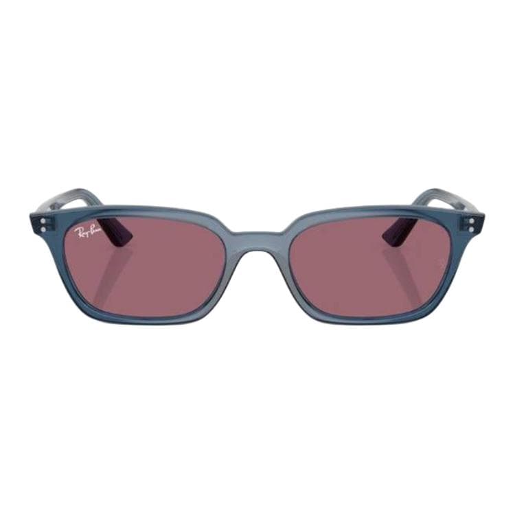 Солнцезащитные очки RayBan Пластиковые квадратные солнцезащитные очки унисекс синие - изображение 1