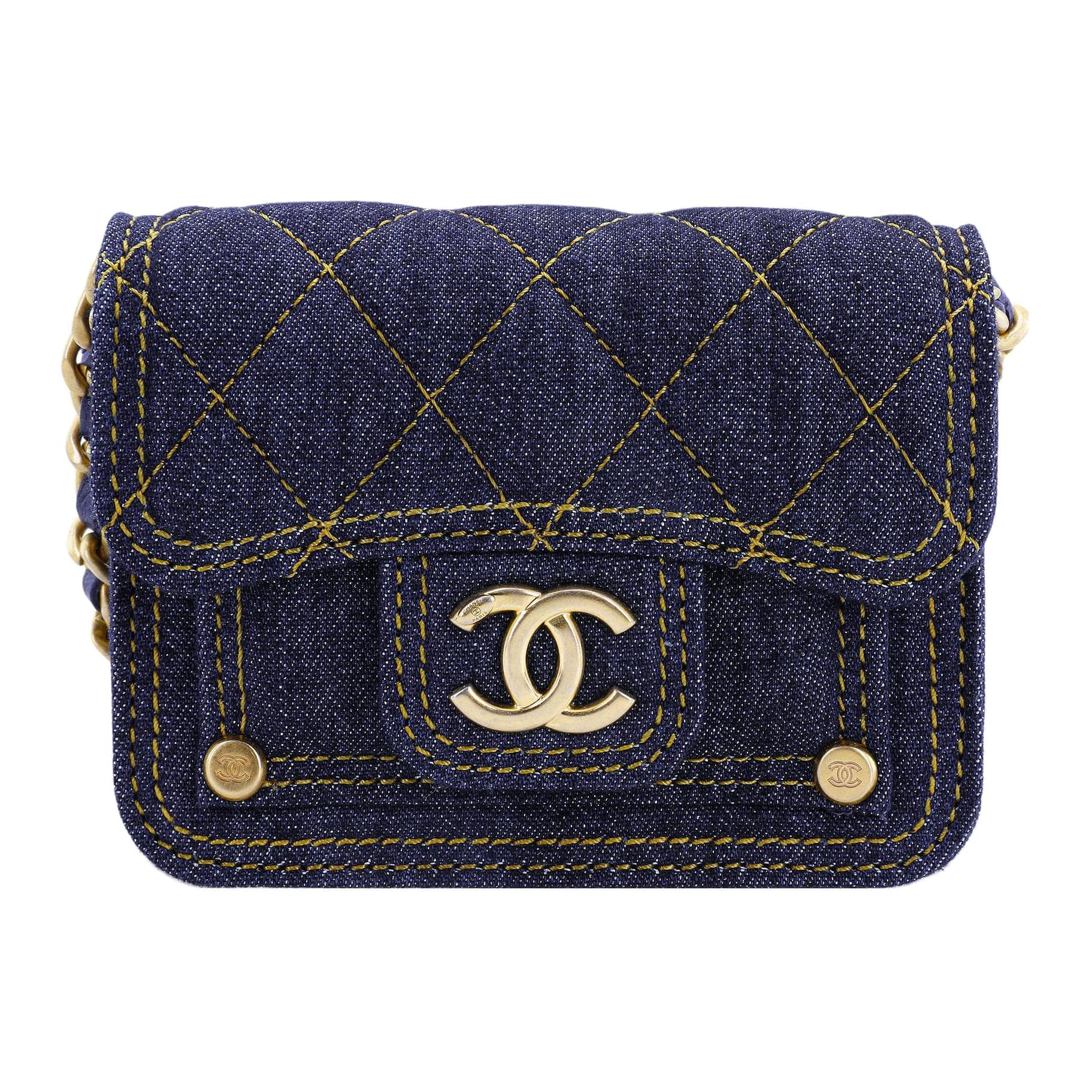 Сумка через плечо CHANEL Double You Denim Mini Bag - изображение 2