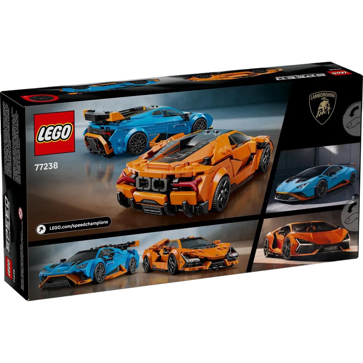 Конструктор LEGO Super Racer Lamborghini Revuelto и Huracán STO Сборный конструктор 607 шт. 77238 - изображение 4