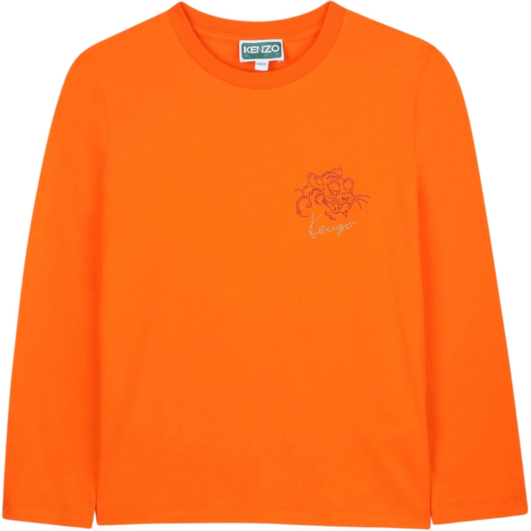 Футболка KENZO Ярко-оранжевые Kids T-рубашки - изображение 1