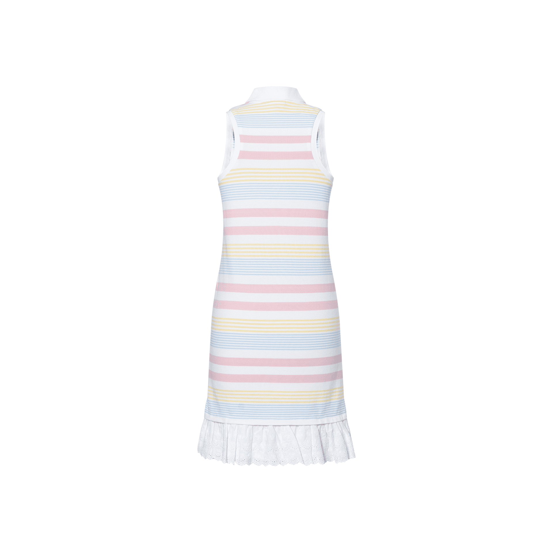 Платье Polo Ralph Lauren SS25 Розово-белое для подростков - изображение 2
