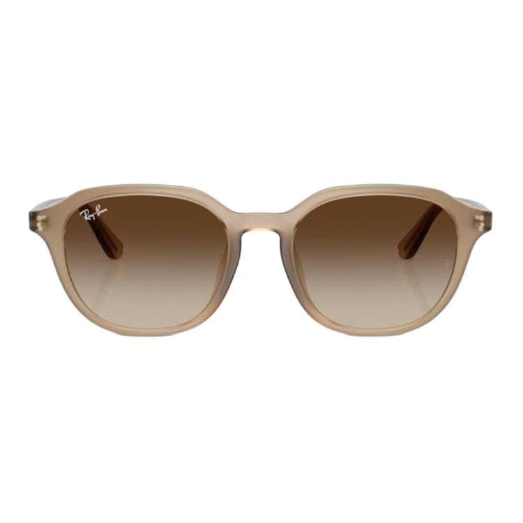 Солнцезащитные очки RayBan Ацетатные круглые солнцезащитные очки унисекс коричневые - изображение 2