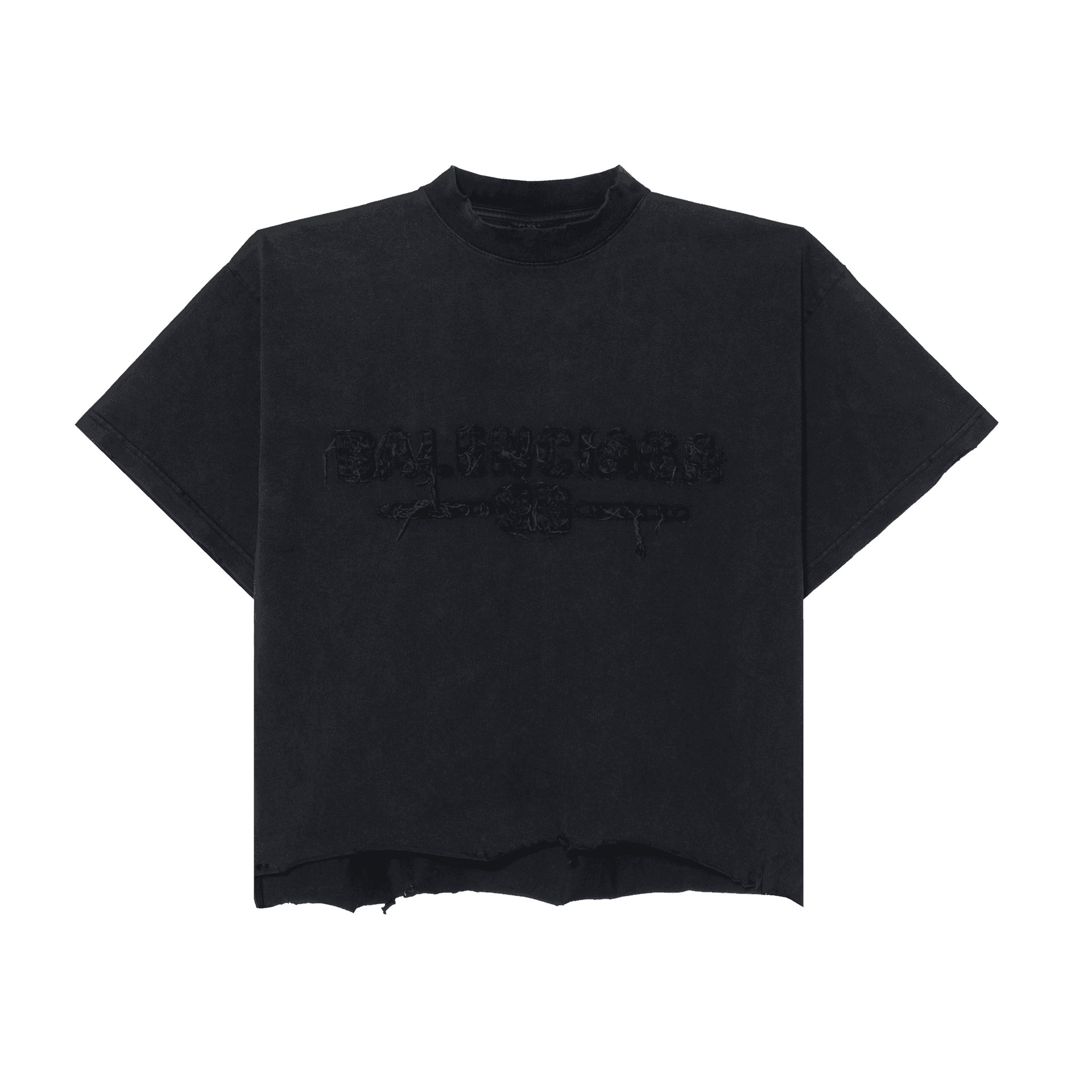 Футболка Balenciaga SS25 T Рубашка Стандартная Крой Унисекс Черная - изображение 1