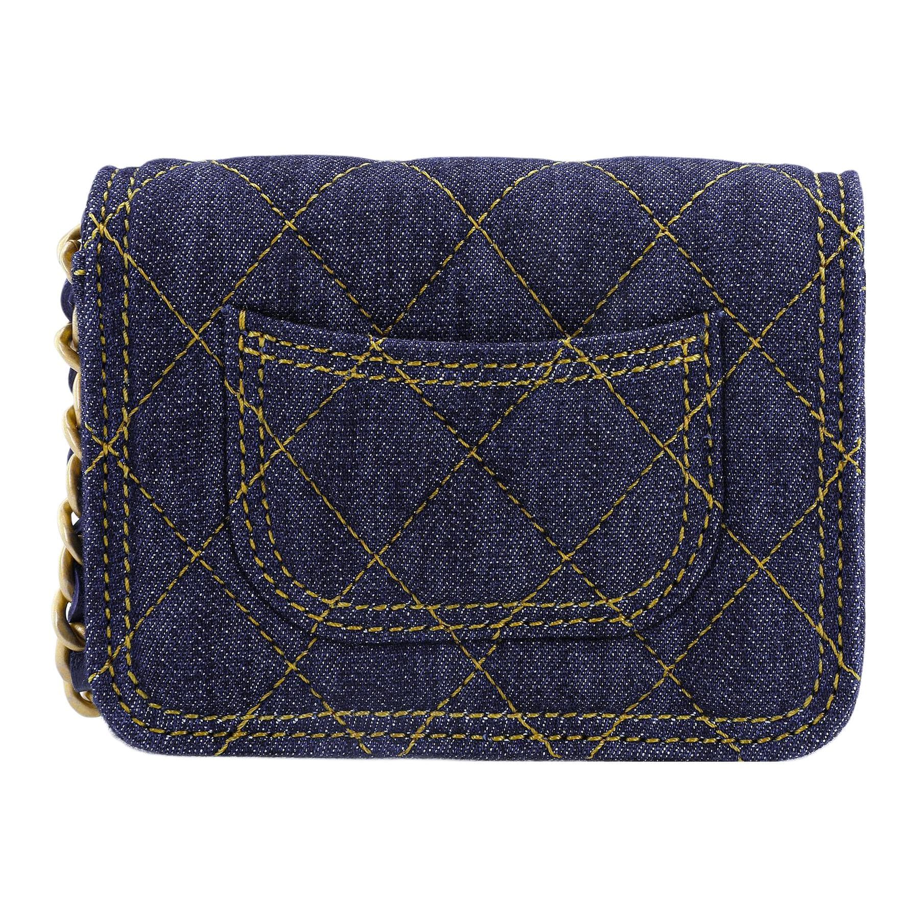 Сумка через плечо CHANEL Double You Denim Mini Bag - изображение 4
