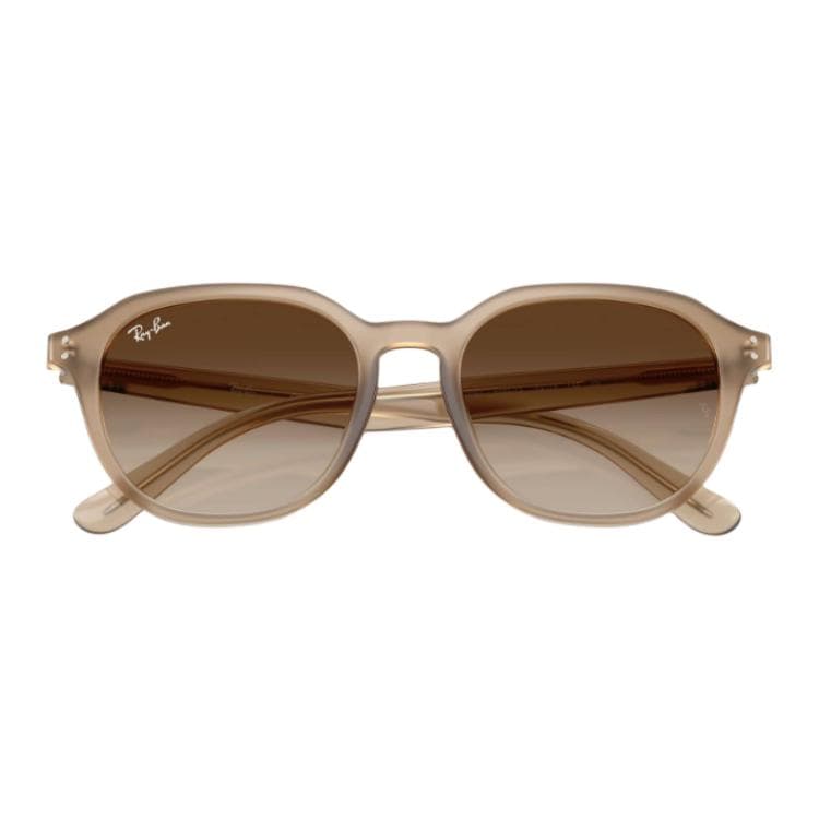 Солнцезащитные очки RayBan Ацетатные круглые солнцезащитные очки унисекс коричневые - изображение 3