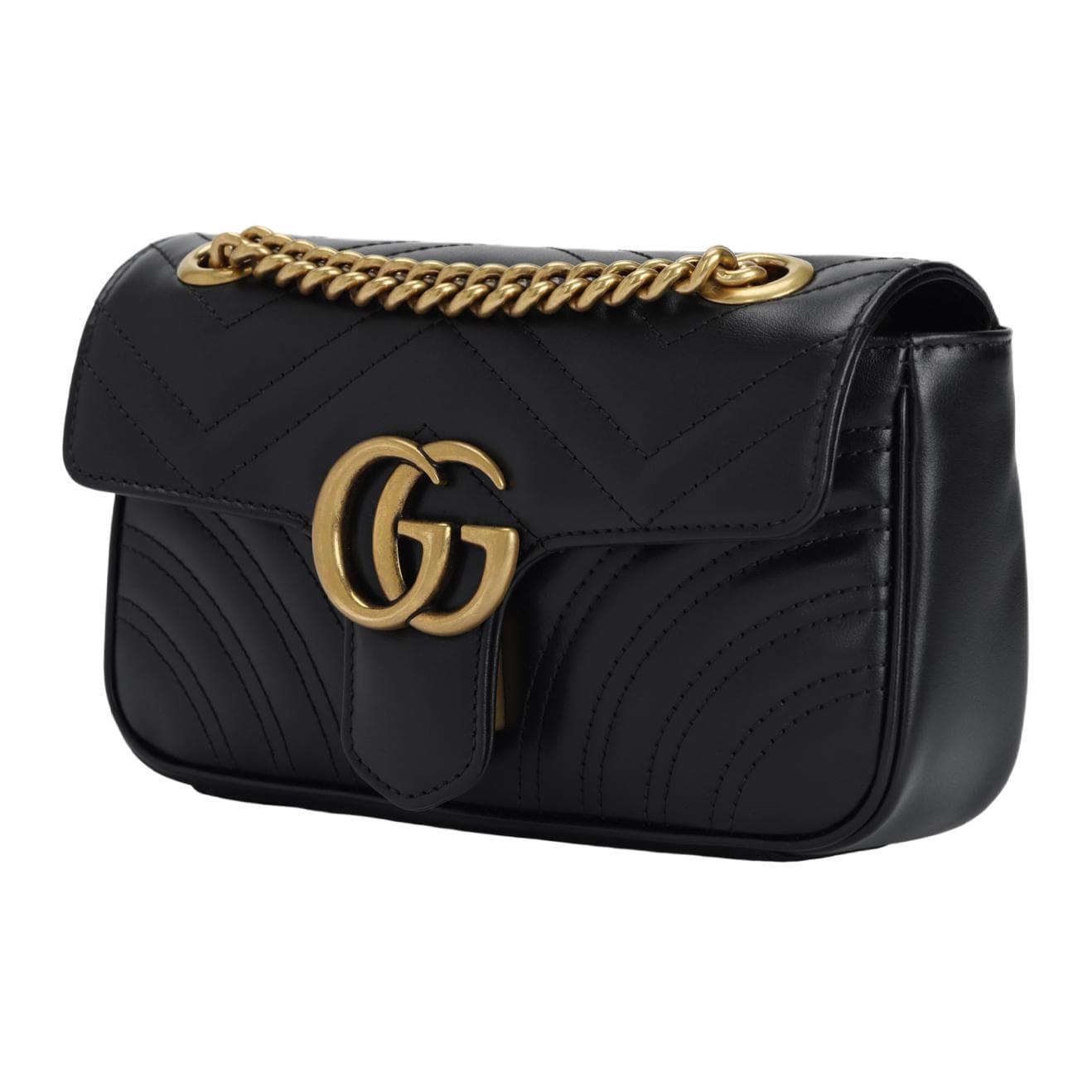 Сумка через плечо Gucci GG Marmont Mini Black - изображение 2