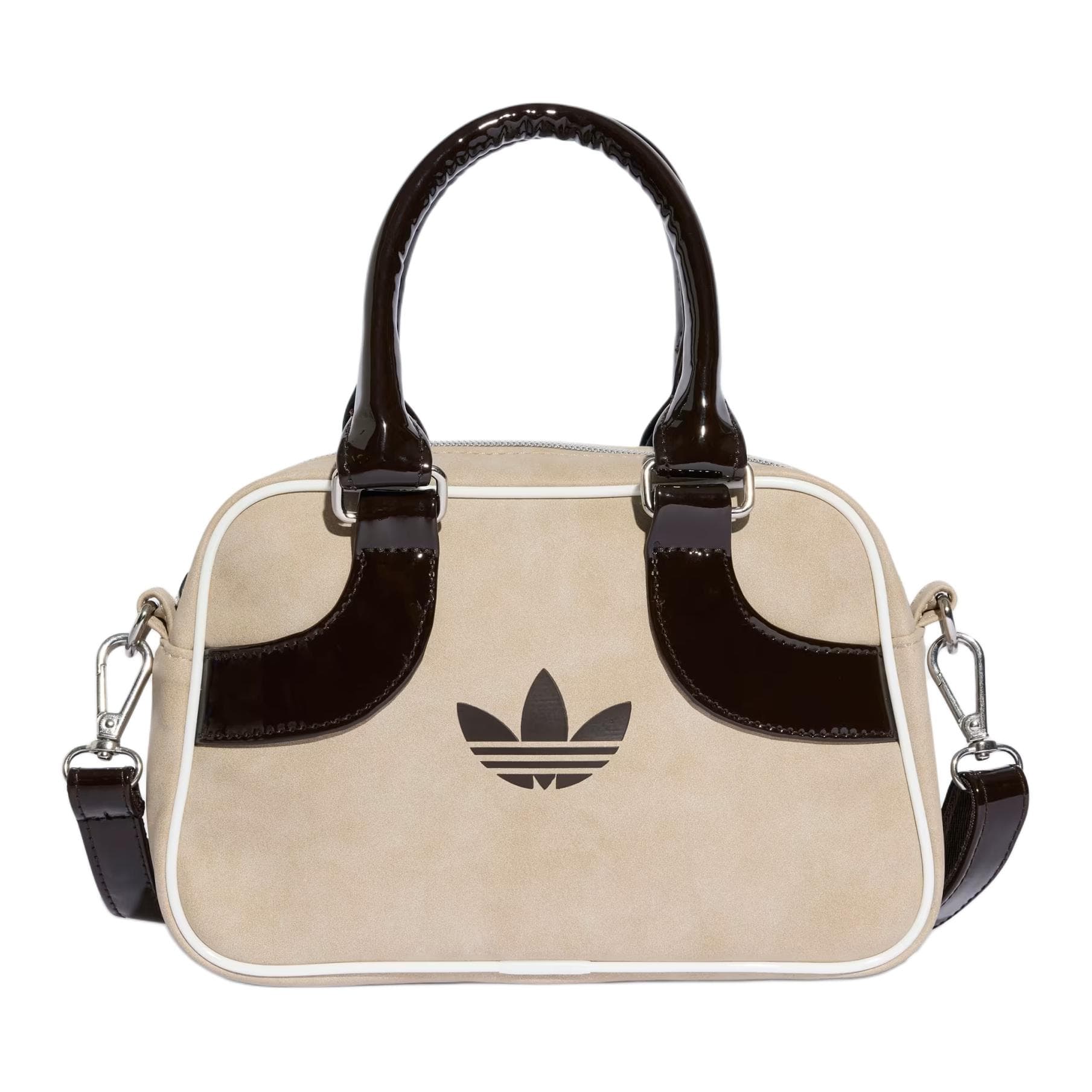 Сумка Adidas Originals Полиуретановая сумка для боулинга мини-версия женская коричневая - изображение 1