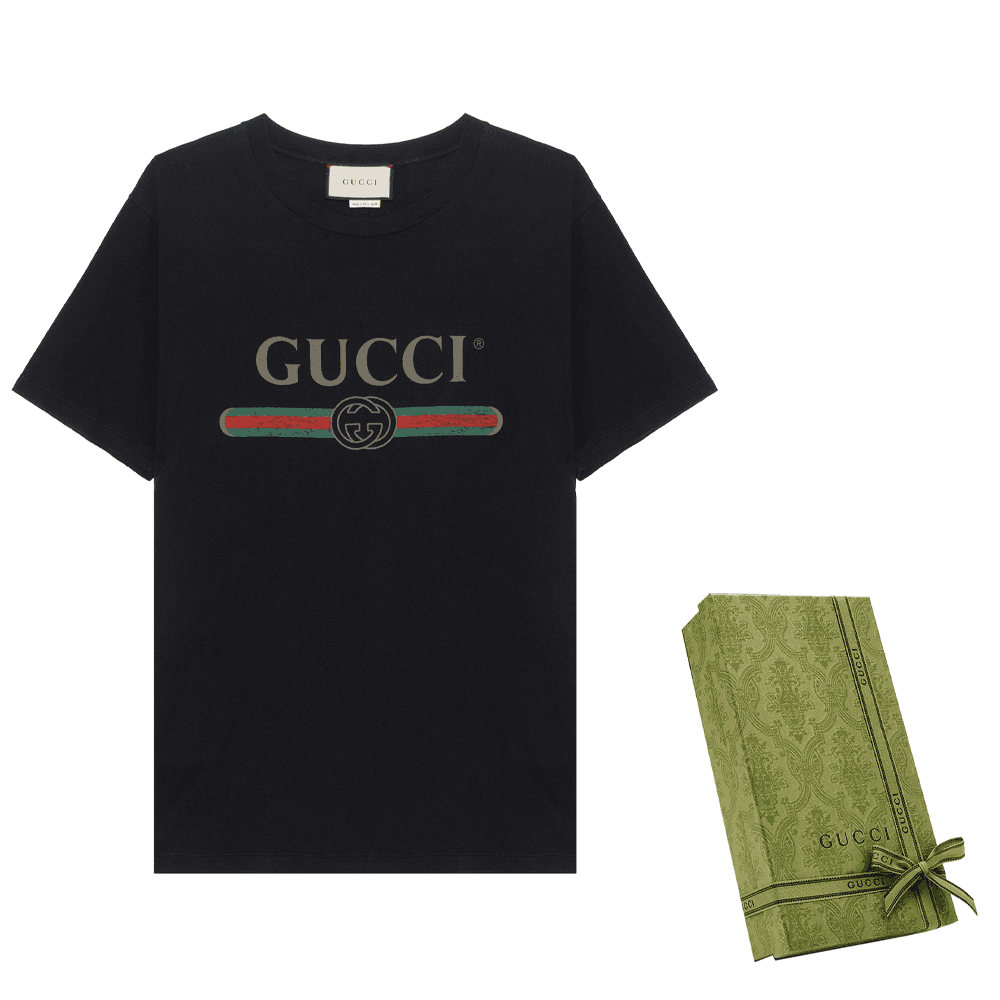 Футболка GUCCI Logo Print T-Shirt - изображение 8