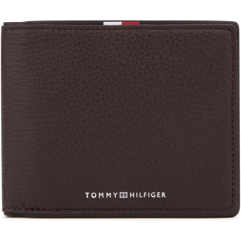 Кошелек Tommy Hilfiger Кошелек из коровьей кожи Мужской Черный Коричневый - изображение 5