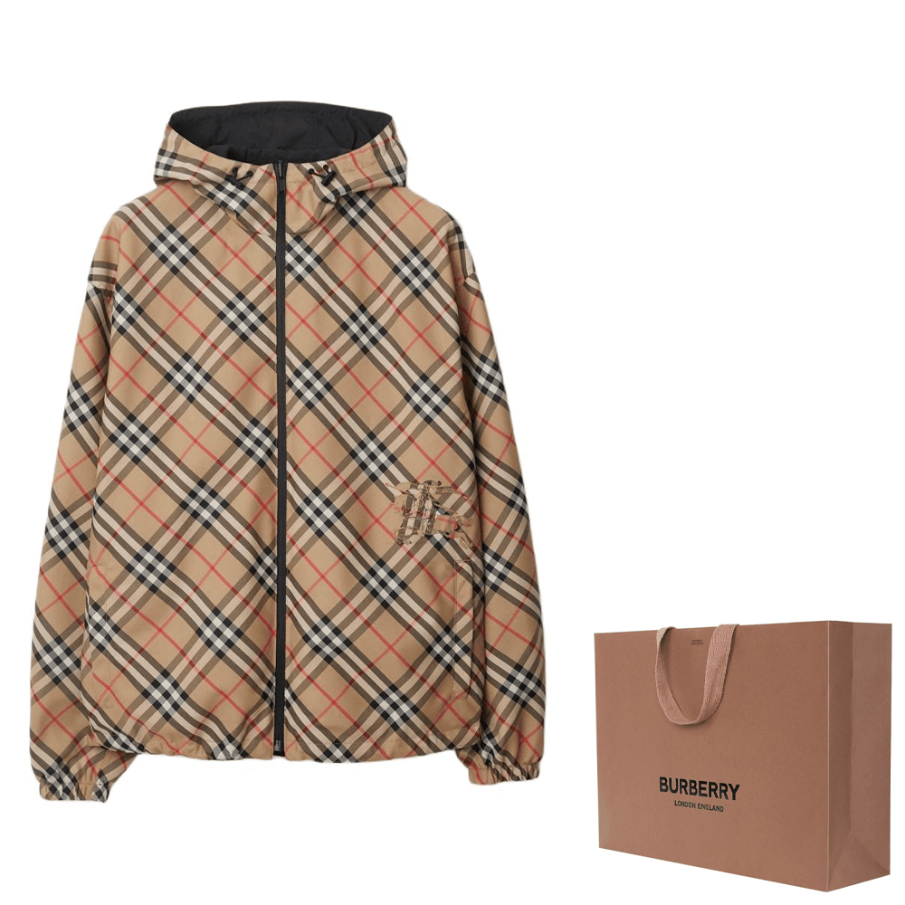 Куртка Burberry Equestrian Logo Check Hooded Jacket - изображение 8