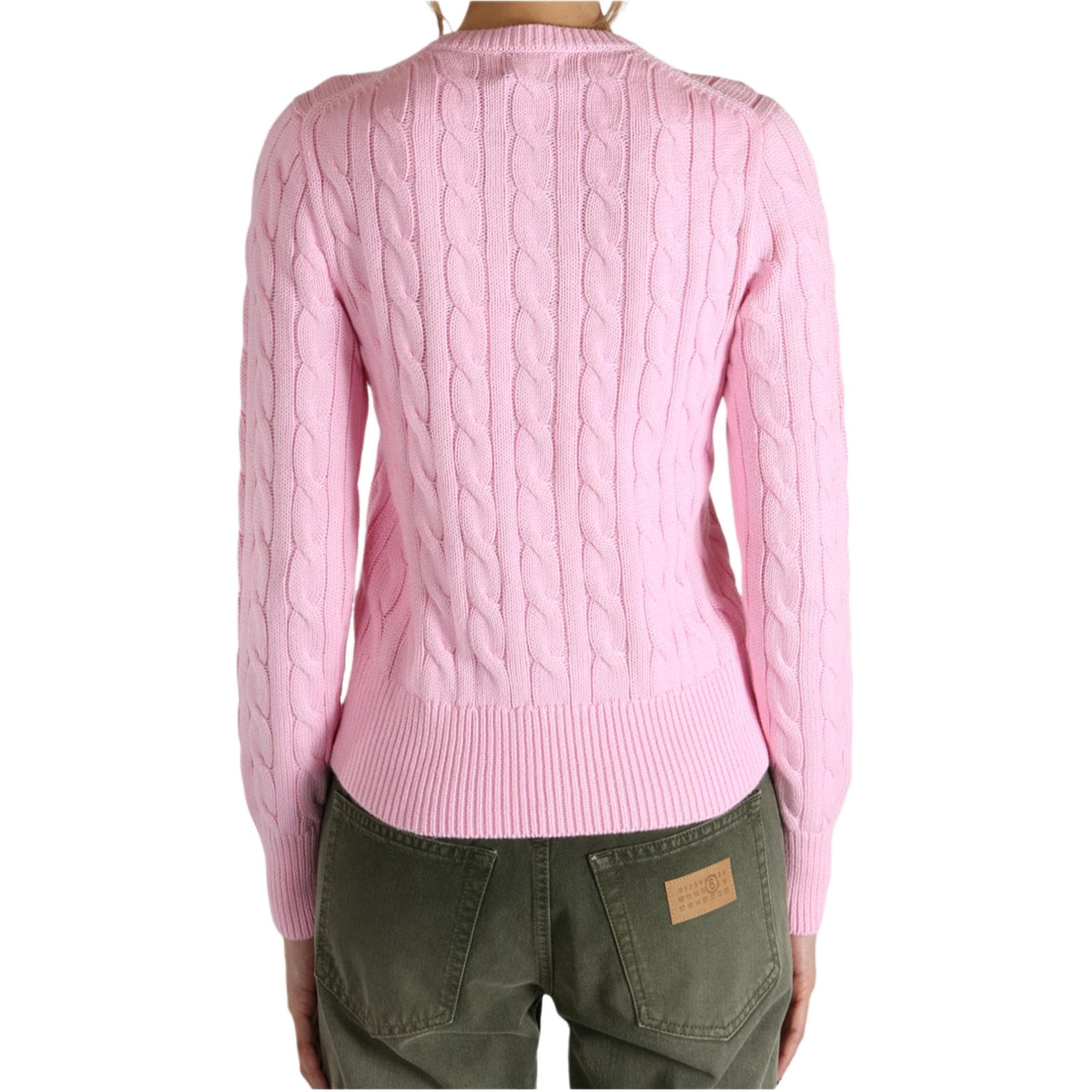 Кофта Polo Ralph Lauren Трикотаж Облегающий Женский Карамельный Розовый - изображение 3